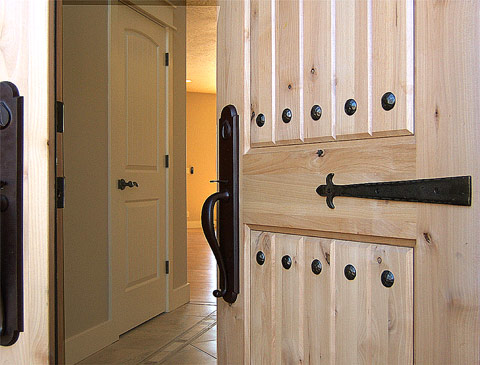 One-of-a-kind double door entry system...