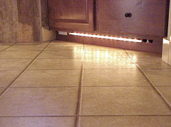 Auto floor lighting - light that turns on when you entry bath area, automatically... 