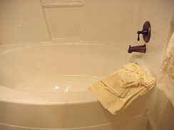 NEW rounded tub, you receive amenities found in homes costing twice as much...