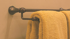 Double towel holder...