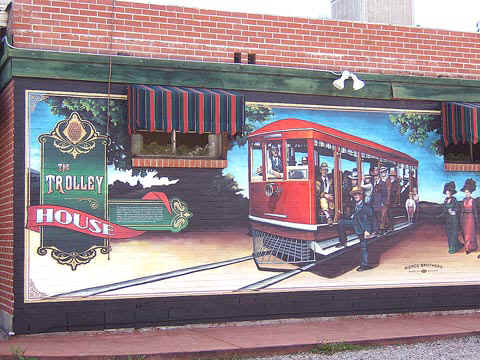 Breakfast, lunch and dinner at the famous Trolley House... 2 minutes away...